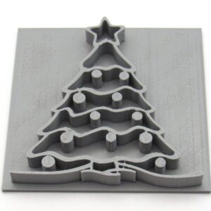 Christmas Tree with Ornaments Mug Clay Stamp for handbuild pottery Holiday Stamp - A Mayes Pottery